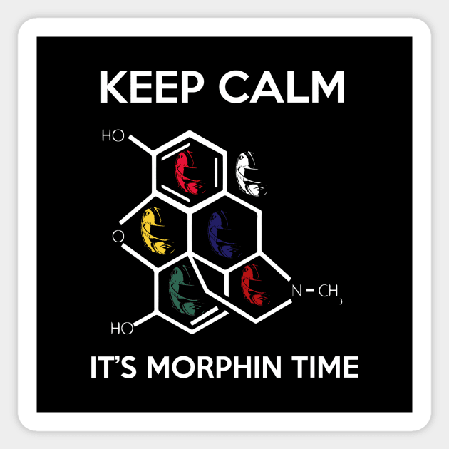 Keep Calm And Its Morphin Time Power Rangers Sticker by Rebus28